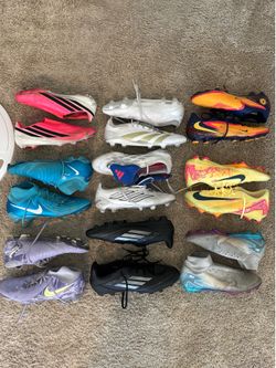 Lots of soccer cleats for sale!! Read description
