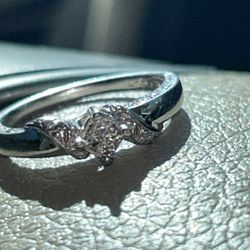 Sterling Silver Diamond Ring