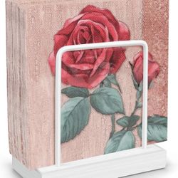 Napkin Holder for Table, Standing Napkin Holder for Kitchen, Napkin Holder for Paper Napkins Cocktail Napkin Holder Wooden Napkin Holder Metal Napkin 