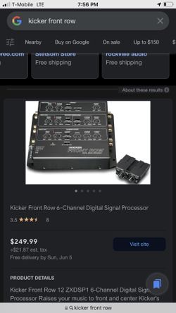 Kicker Front Row Digital Signal Processor 