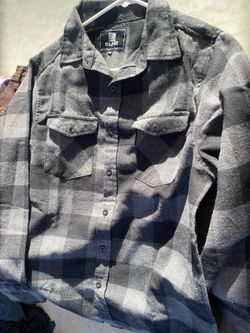 flannel elxr mens medium 100% cotton made in china