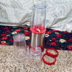 Bella Rocket Personal Blender -5 piece + Base Set for smoothies, coffee grind + more (#XB9218A)