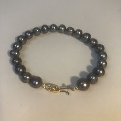 NWOT 14K Tahitian pearl bracelet