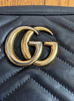 Gucci GG Marmont Black Quilted Leather Bag