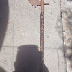 34inch Tall  Metal And Wood