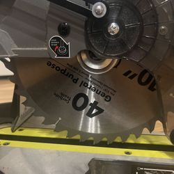 Miter Saw with LED Cutline Indicator