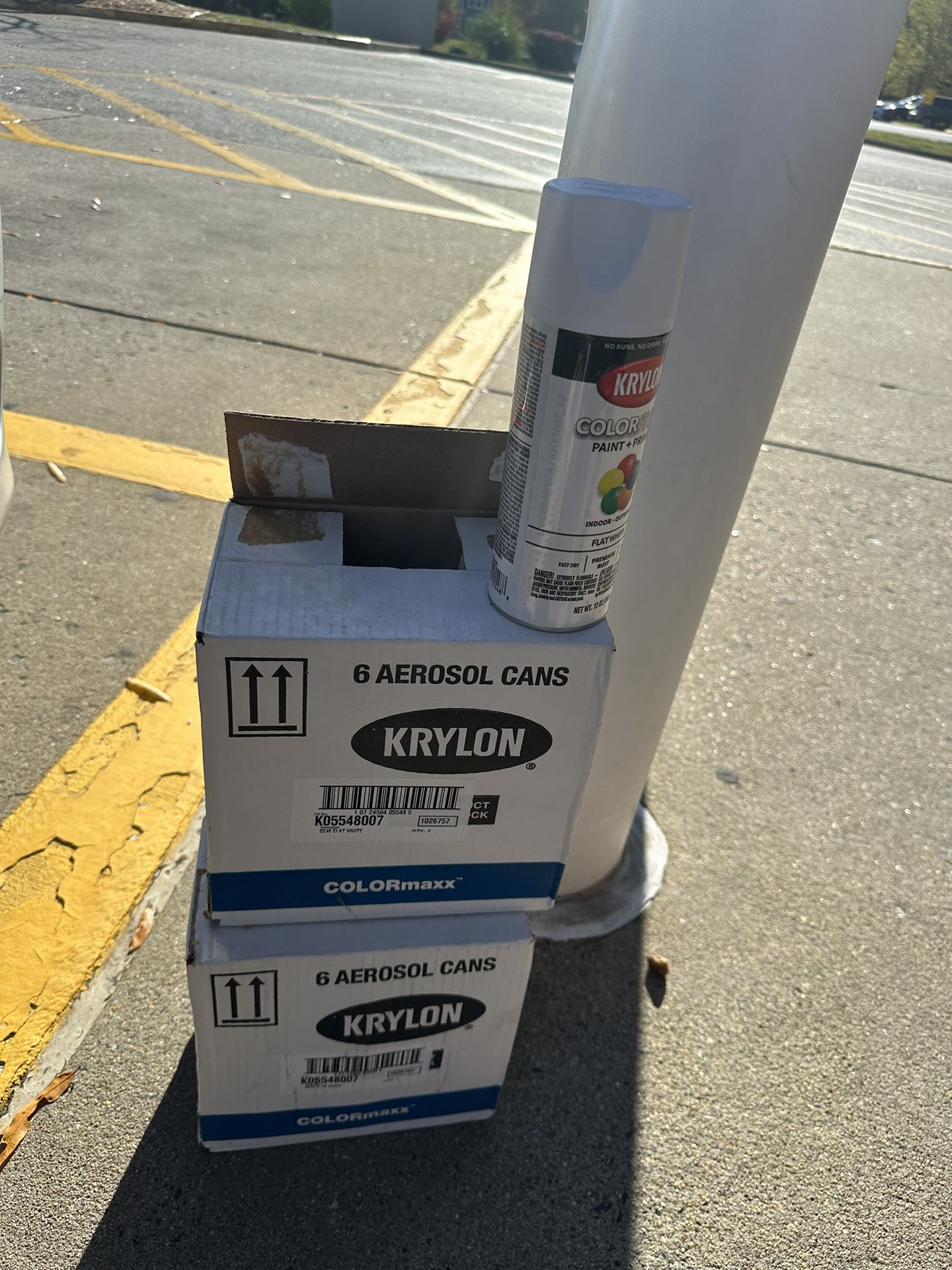 Krylon Paint + Primer Brand New 6 Packs 