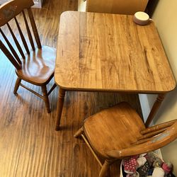 Young Child’s Wooden Table & Chairs - $25