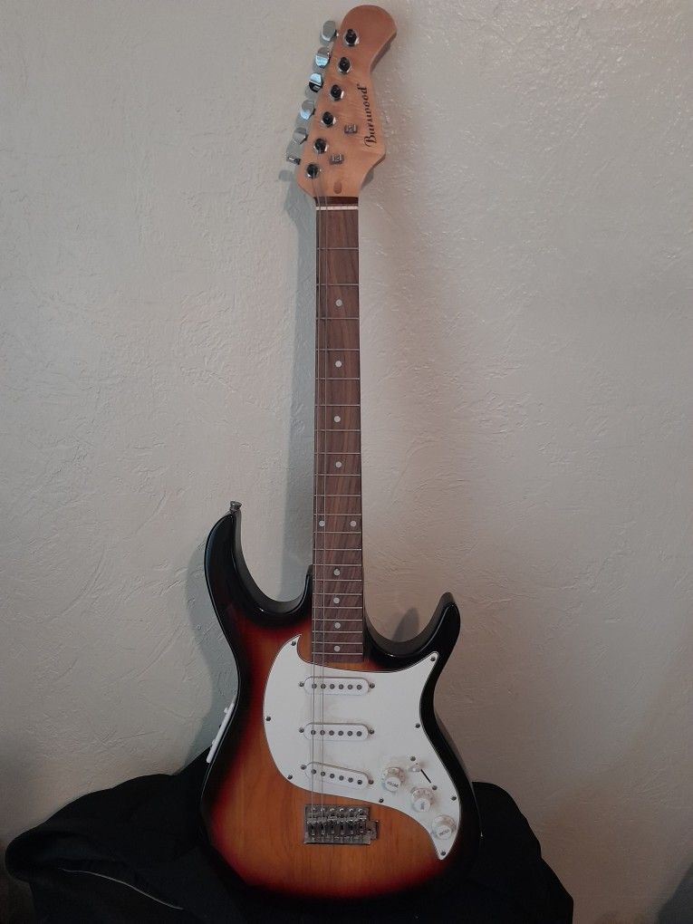 Burswood Electric Guitar With Fender Bag