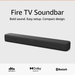 Amazon Fire TV Soundbar, 2.0 speaker with DTS Virtual:X and Dolby Audio, Bluetooth co