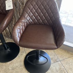1 New Brown Swivel Height Adjustable Height Chair 