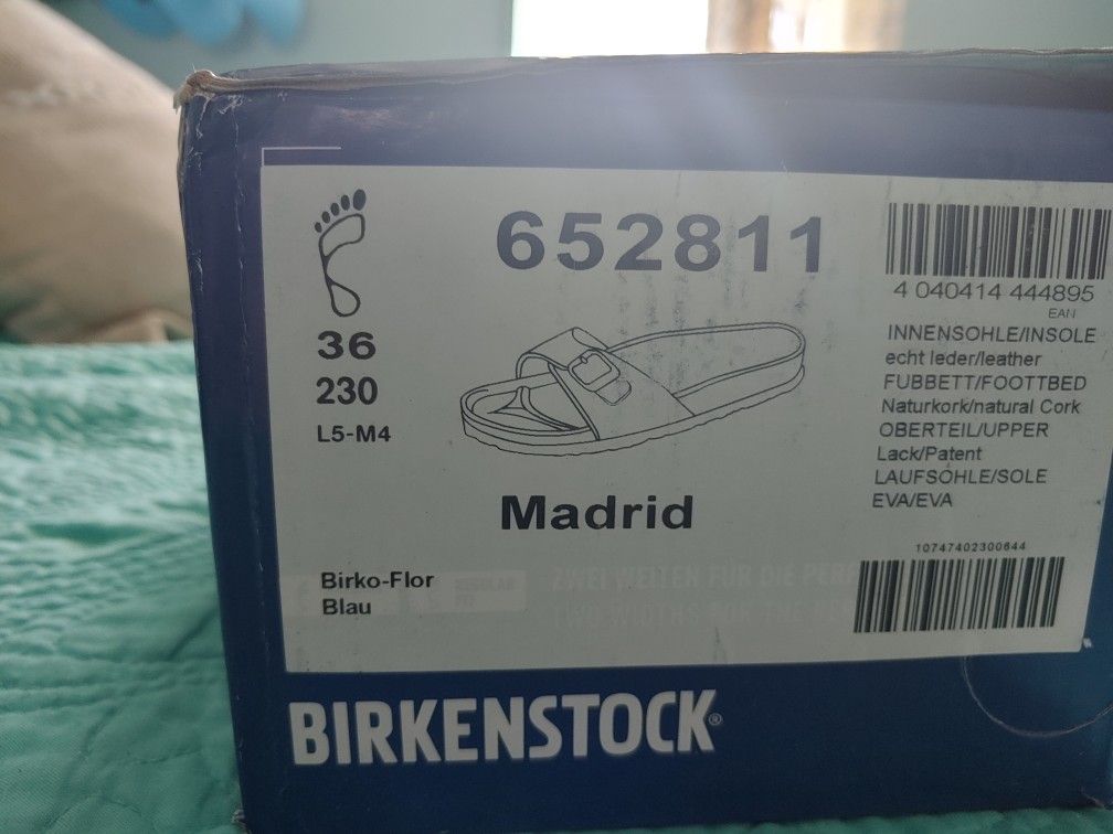 Birkenstock Madrid Size 36 White