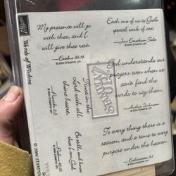 Stamped It! Words Of Wisdom 6 Piece Stamp Set