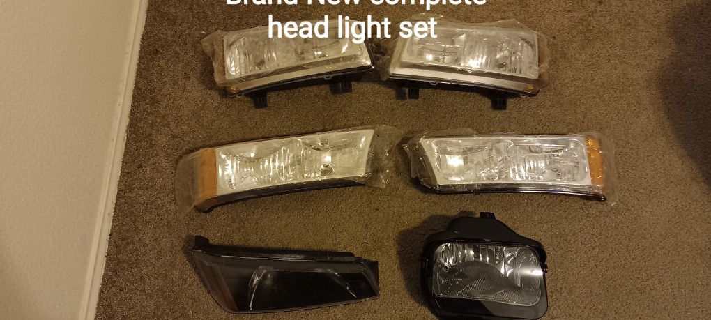 For 2003-2007 Chevy Silverado 1(contact info removed) 3500/Avalanche Bar Black Headlights


