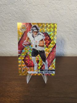 2025 Panini Mosaic Bijan Robinson Reactive Yellow Prizm, #166