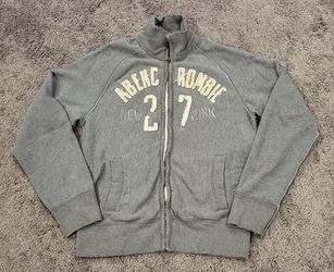 Abercrombie & Fitch Men’s Large Grunge Style Full Zip Up Jacket 