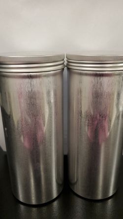 Aluminum screw top tube -set of 2