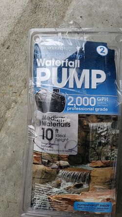 Waterfall pump 2000 gph