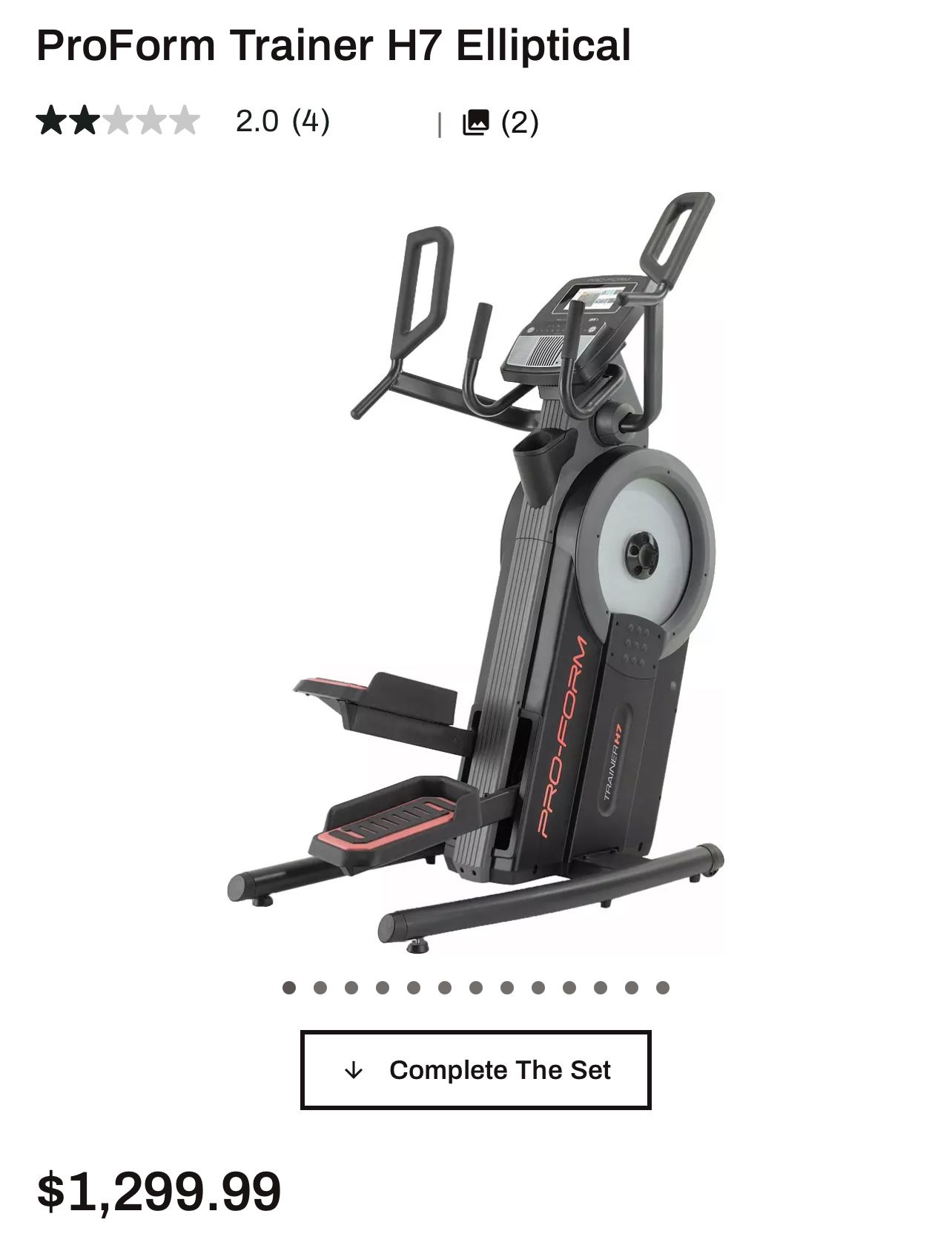 ProForm Trainer H7 Elliptical