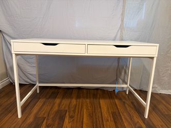 White IKEA Desk