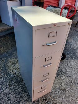 Vertical File Cabinet - Letter, 4 Drawer