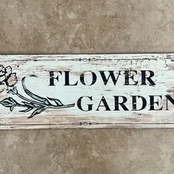 Flower Tin Sign 