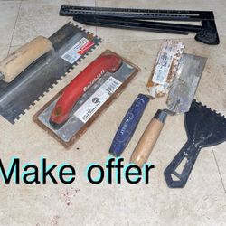 Trowels tools make a offer ty