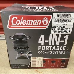 Coleman 4-in-1 Portable Propane Gas Multi-Purpose Camping Stove