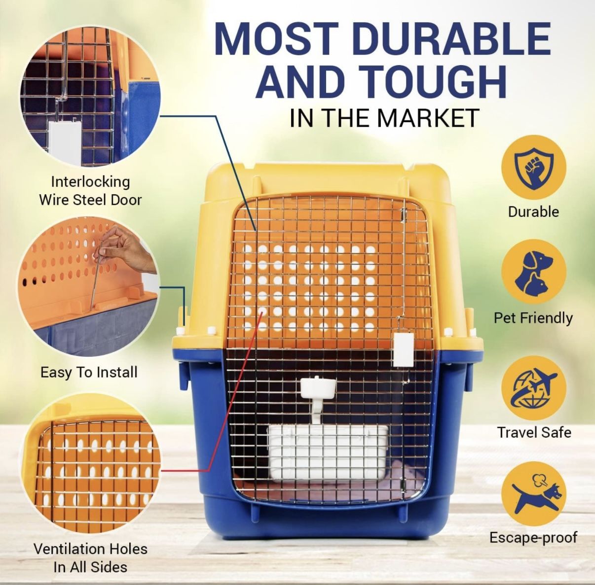 Large Flight-Approved Dog Kennel (PP90)