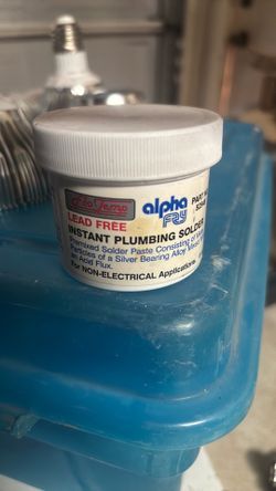 Instant plumbing solder 6oz NEW!