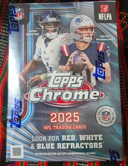 2025 Topps Chrome Football Blaster Box