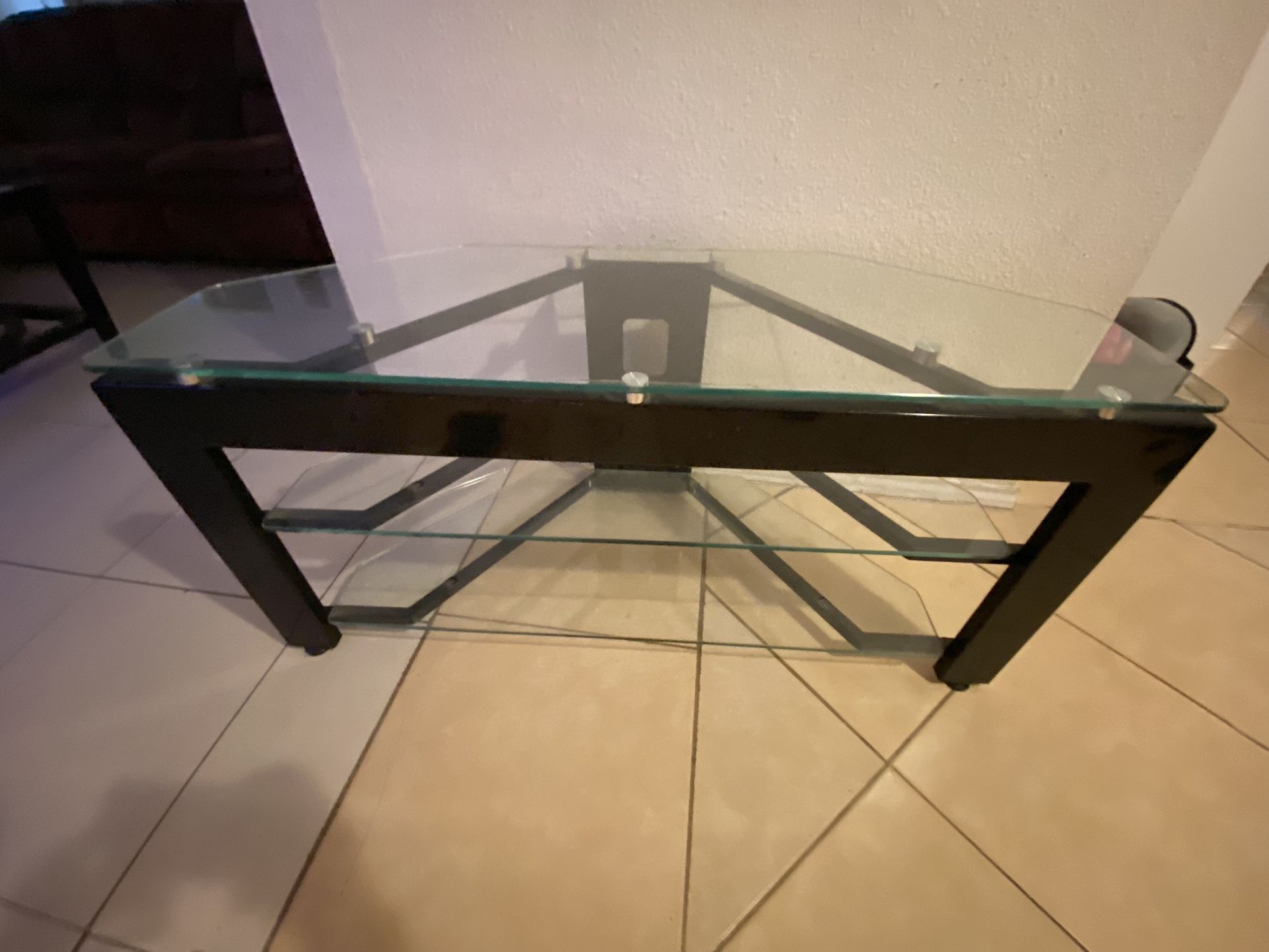 Glass Tv Stand 