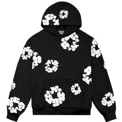 Black and White Denim Tears Hoodie