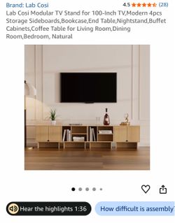 95 Inch Modular TV Stand