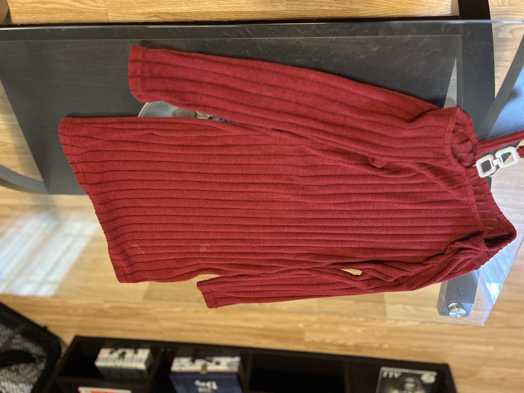 Red Off The Shoulder Mini Dress