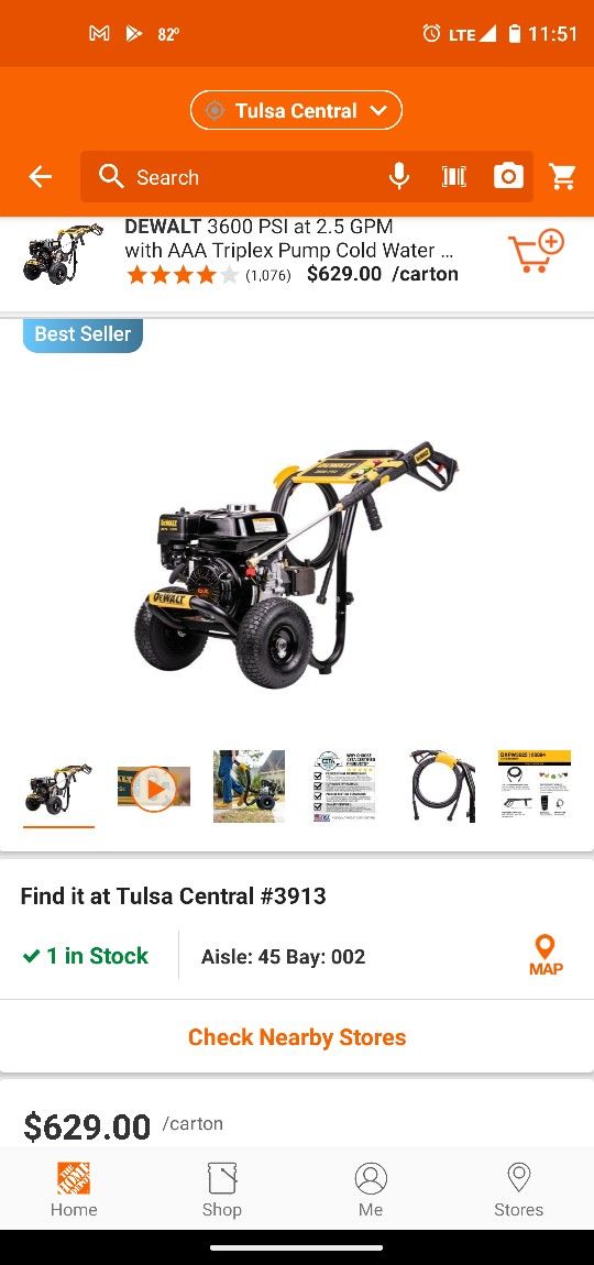 Dewalt 3600 Psi Like New No Hose 30 Day Warranty