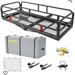 WILDROAD HITCH MOUNT CARGO CARRIER BASKET 500LBS 