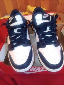 Nike Dunks 5.5Y-NavyBlue&White