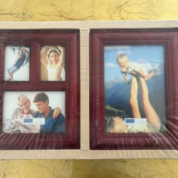 2 Wooden Photo Frames; Brand New