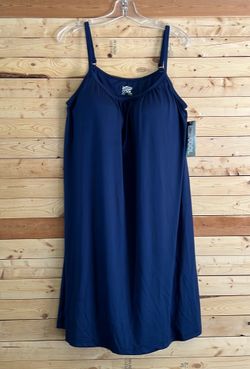 32 Degrees Cool NWT Women’s Navy Blue built-in bra Strap Tank Cami Dress Size Xl
