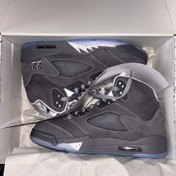 Wolf grey Jordan 5 size 10