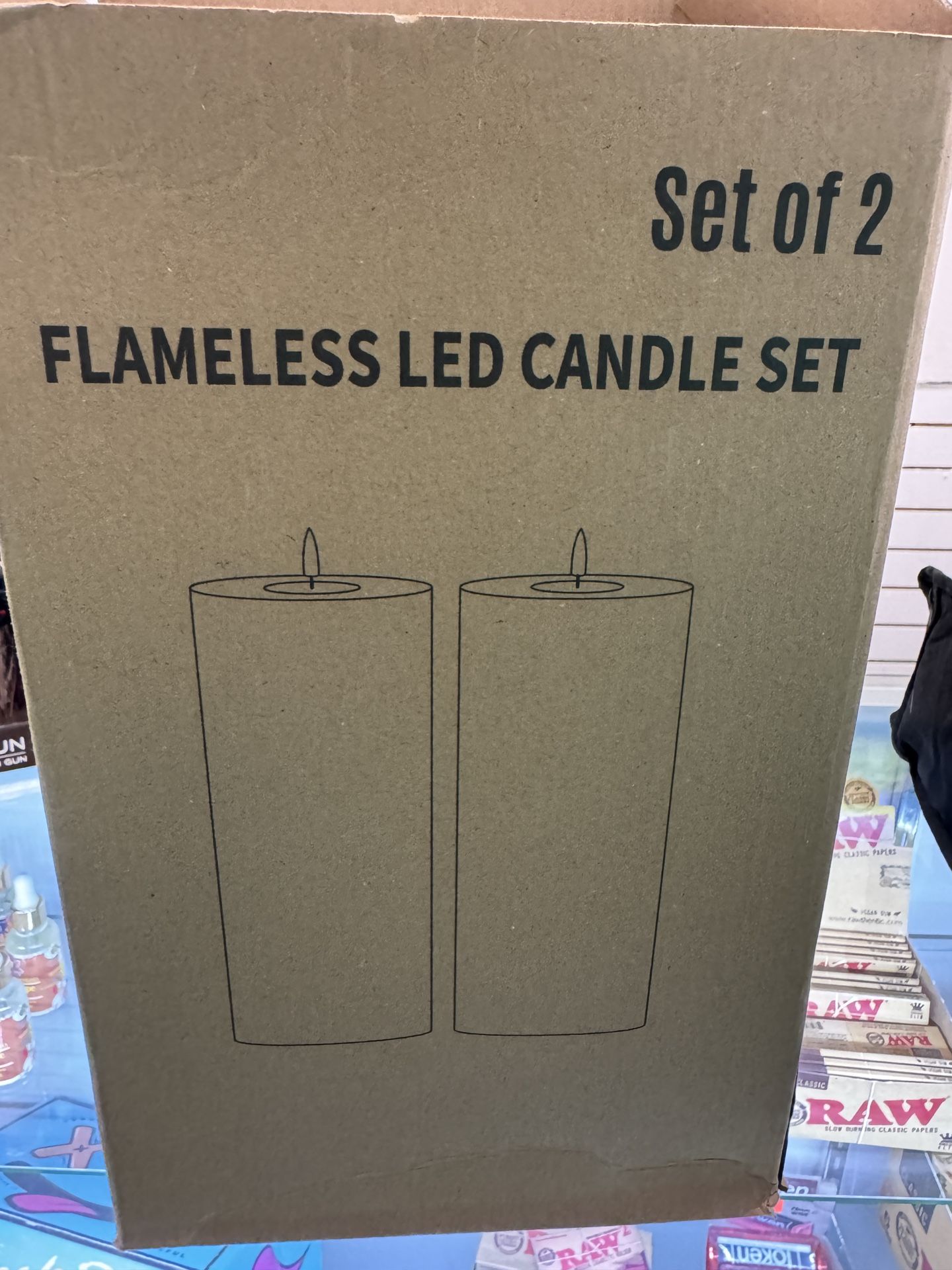 2 Pc Battery Operated Flameless LED