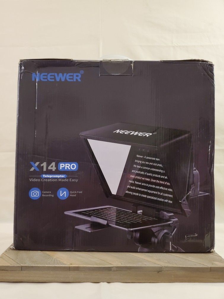 NEEWER Teleprompter X14 PRO with RT-110 Remote & APP Control - Brand ...
