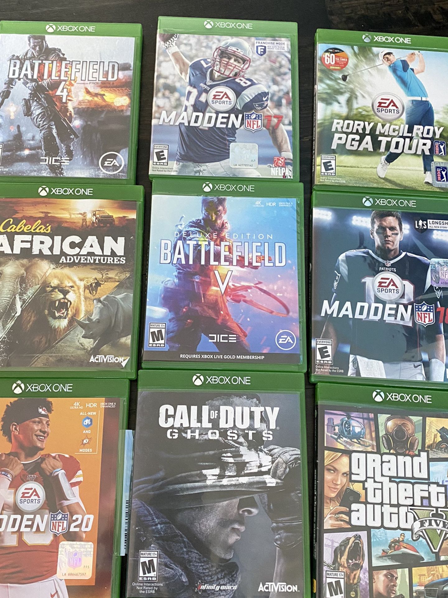 Xbox One Games Madden, GTA, Call Of Duty