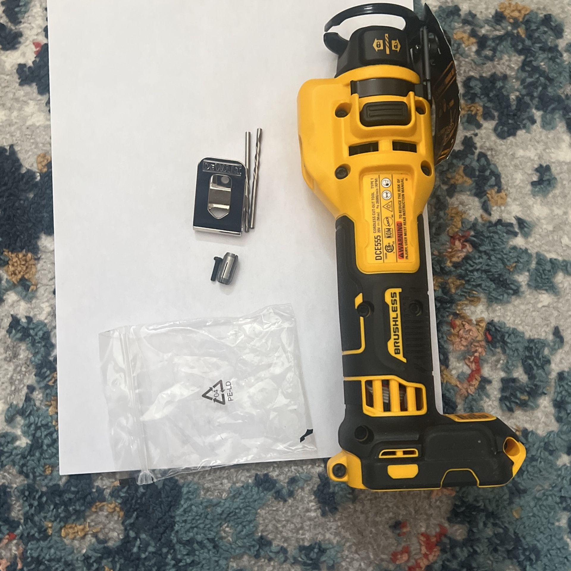 DeWALT DCE555B Rotary Drywall Cut Out Tool 20v Drill XR Brushless Brand New
