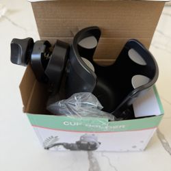 Wheelchair Cup Holder, Rollator Cup Holder, 4 Flexible Tabs with Hook Drink Holder for Walker, Scooter, Stroller, Mobility