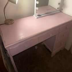 Pink Vintage Desk 