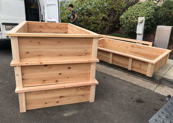Custom Size Planter Box With Wheel Restaurant Home Decor Outdoor Raised Bed Vegetables Herb AC pool equipment heater cover privacy wall