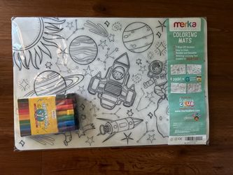 New Kids Reusable Coloring Mat with Markers