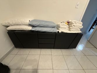 Black Sideboard/ TV unit  with Drawers and Doors